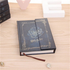 Jurnal / Agenda / Caiet De Notite Albastru Stil Vintage HARRY POTTER foto