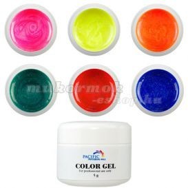 Set de geluri colorate cu sclipici - Fine, 6 buc. Set de geluri colorate cu sclipici - Fine, 6 buc.