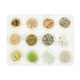 Kit nail art , 12 bucăți - alb Kit nail art , 12 bucăți - alb