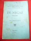 Th.D.Sperantia - De Necaz - Teatru Satesc - Prima Ed. 1900 Casa Scoalelor ,31pag