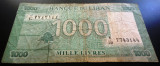 Cumpara ieftin Bancnota EXOTICA 1000 LIVRE - LIBAN, anul 2000? *cod 369 - CIRCULATA