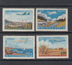 POSTA AERIANA VEDERI 1956 - SERIE MNH foto