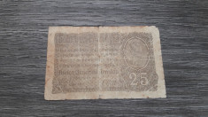 25 Bani 1917 BGR Bancnota rara Romania! foto