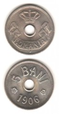 SV * Romania 5 BANI 1906 J * Jubileu 40 Ani de Domnie Carol I UNC +