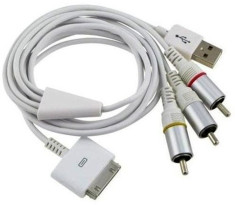 Apple cablu USB - TV (incarcare / date) RCA audio-video (2 metri) foto