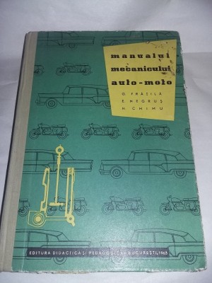 Manualul mecanicului motocicleta-Manual pt.scolile profesionale,Gheorghe Fratila foto