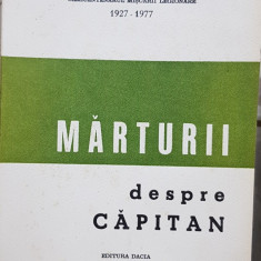 MARTURII DESPRE CAPITAN 1978 MADRID SEMICENTENARUL MISCARII LEGIONARE LEGIONAR
