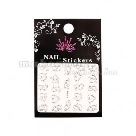 Stickere nail art 3D – inimi argintii - YJ001 Stickere nail art 3D – inimi argintii - YJ001