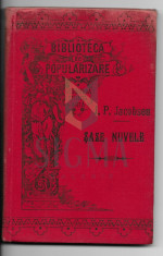 J. P. JACOBSEN ( traducere in limba romana de I. Hussar ) - SASE NUVELE , CRAIOVA, 1896 foto
