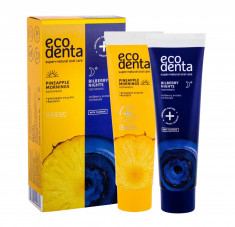 Toothpaste Ecodenta Toothpaste U 100ML Toothpaste Pineapple Mornings 100 ml + Toothpaste Bilberry Nights 100 ml foto