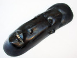 Masca africana din lemn de abanos - inaltime 39 cm