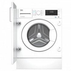 Masina de spalat rufe cu uscator incorporabila Beko HITY854310F A 1400 RPM spalare 8 kg uscare 5 kg Alb foto