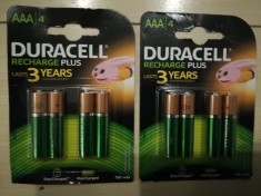 Set 4 buc Acumulatori AAA R6 750 mah DURACELL (noi) foto