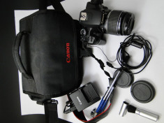 Aparat foto Canon EOS 1000D + accesorii foto