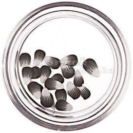 Lacrimi, pre-taiate de Fimo Nail Art - alb-gri-negru Lacrimi, pre-taiate de Fimo Nail Art - alb-gri-negru