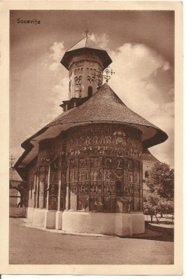 (A) ilustrata-Biserica Sucevita fff rara foto