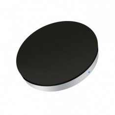 Incarcator wireless Qi ZENS Single Charger Round Black/Silver foto