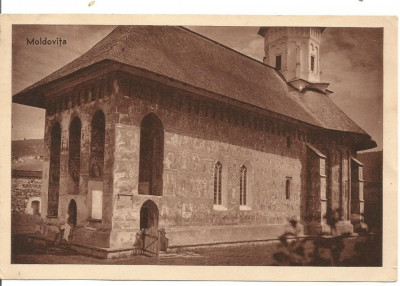 (A) ilustrata-Biserica Moldovita - rara foto