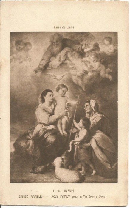 (A) carte postala(ilustrata)-FRANTA-Muzeul din Luvru- B.E.Murillo