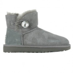 Botine Femei UGG W Mini Bailey Button Bling 1016554GREY foto