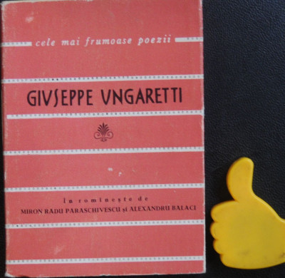 Poezii Giuseppe Ungaretti foto