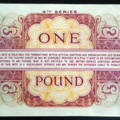 Bancnota 1 POUND - BRITISH ARMED FORCES, seria 4 a *cod 788 = UNC