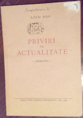 LICU POP - PRIVIRI IN ACTUALITATE (ESEURI) [SIBIU, 1939] foto