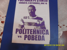 program Poli Timisoara - Pobeda Dudestii vechi foto