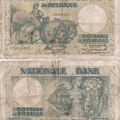 1933 (5 I), 50 francs (P-101) - Belgia