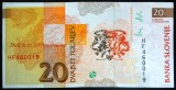 Bancnota 20 TOLARI (Tolarjev) - SLOVENIA, anul 1992 *cod 792 = UNC!