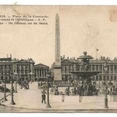 (A) carte postala-FRANTA- PARIS-Place de la Concorde (Piața Concordiei)