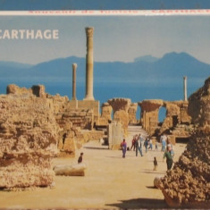 TUNISIA - CARTAGINA - 10 VEDERI CU RUINELE CETATII, POZE AERIENE - ISTORIA