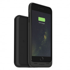 Carcasa cu acumulator 2420mAh si incarcare wireles Mophie Juice Pack + charging base iPhone 6 Plus/6s Plus, Black foto