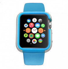 Carcasa dual layer Ozaki O!Coat Shockband Apple Watch, Watch Sport, Watch Edition - (38mm) Blue foto