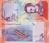 Venezuela 5 Bolivares, 15 Ianuarie 2018, UNC, Bancnota Ne流通ata