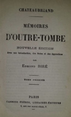Memoires d&amp;#039;outre tombe / Chateaubriand vol. 1-6 set complet foto