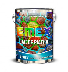 Lac Acrilic pentru piatra EMEX WS, Incolor, - Bidon 4 Kg foto