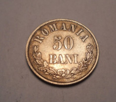 50 bani 1873 Piesa de Colectie foto