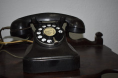 Telefon vechi fix - disc RS 7340 din bachelita ebonita Electromagnetica cca 1960 foto