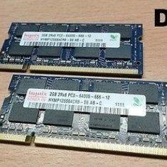 memorii Placuta rami ram Hynix Pc2-6400s-666-12 2rx8 2GB DDR2 kit 4gb