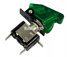 intrerupator universal cu 1 buton si led 12V 20A tuning racing avion foto