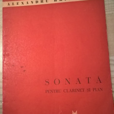 Alexandru Hrisanide - Sonata pentru clarinet si pian - Partitura (1964)