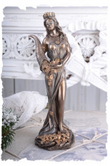 STATUETA DIN CERAMICA CU BRONZ CU ZEITA FORTUNA WU75416A4 foto