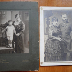 2 fotografii mari pe carton ; Cernauti ; Cernowitz , inceput de secol 20