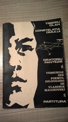 Tiberiu Olah - Constelatia omului - Oratoriu fantezie - Partitura foto