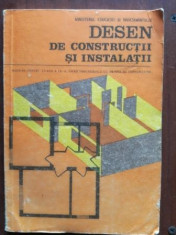 Desen de constructii si instalatii manual pentru clasa a IX-a licee industriale foto