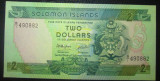 Insulelel Solomon : 2 dolari ND ( 1986 ) . UNC ( bancnota necirculata )