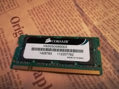 Memorie RAM laptop 2Gb DDR2 800Mhz Corsair SODIMM foto