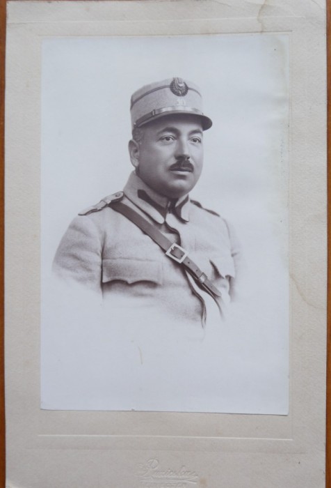 Subofiter roman in tinuta de gala; Debrecen, Ungaria, 1920, dupa cucerirea Budapestei de trupele romane