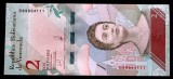 Bancnota Venezuela 2 Bolivares Soberano 2018 UNC - Necirculata, Bancnote Venezuela
